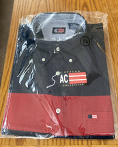 Avalon Collection Mens Button Down Shirt XL Patriotic Cowboycore Back To School - £19.09 GBP