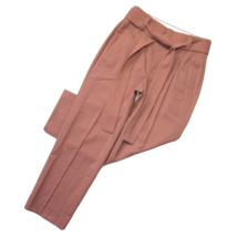 NWT J.Crew Collection Tie Waist Crop in Faded Clay Tapered Wool Belted Pants 4 - £49.00 GBP