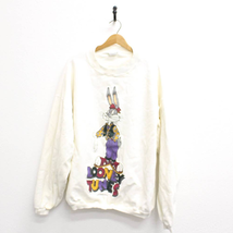Vintage Warner Brothers Looney Tunes Bugs Bunny Hippie Sweatshirt XXL 2X - £60.18 GBP