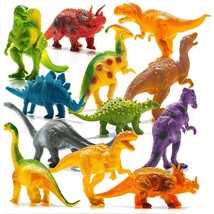 PREXTEX Dinosaur Toys for Kids 3-5+ (12 Plastic Dinosaur Figures with Educationa - £20.53 GBP
