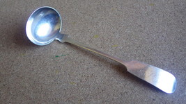 ANTIQUE BALDWIN &amp; COWLES ELYRIA OHIO COIN SILVER LADLE C1830 LRF BRIGHT ... - €43,22 EUR