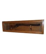 Locking Gun Display Cabinet Case for 30-30 with Golden Oak Finish - £165.12 GBP