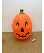 Vintage BLOW MOLD HALLOWEEN PUMPKIN Jack O Lantern yard decor art Genera... - $34.99