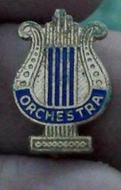 Nice Vintage Gold Tone Enameled Orchestra Pin, Gdc - Looks Older Collectible - £5.51 GBP