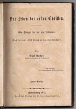 Das Leben der Ersten Christen Carl Beder Germannsburg 1872 Life First Christians - £11.52 GBP
