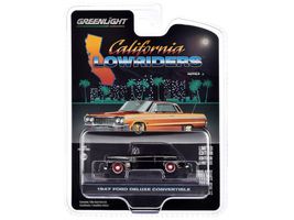 1947 Ford Deluxe Convertible Lowrider Black wit h Red Graphics &quot;Californ... - $36.49
