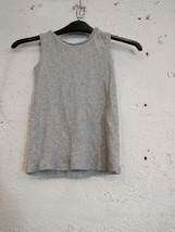 Girls Tops George Size 7-8 Years Cotton Grey Tank Top - £3.59 GBP