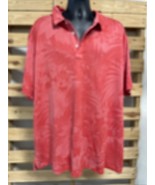 Tommy Bahama Red Polo Shirt Men&#39;s Size 2XLB Breathable Comfortable Logo KG - $34.74 CAD