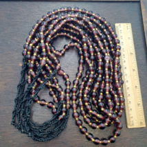 Bown Blown Glass Lamp work Brown Glass beads Strand 9.5-10mm Gift - $58.17 CAD