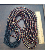 Bown Blown Glass Lamp work Brown Glass beads Strand 9.5-10mm Gift - $41.40