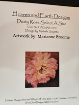 Heaven And Earth Designs Dusty Rose Cross Stitch Chart HAEMAB14939 - £11.25 GBP