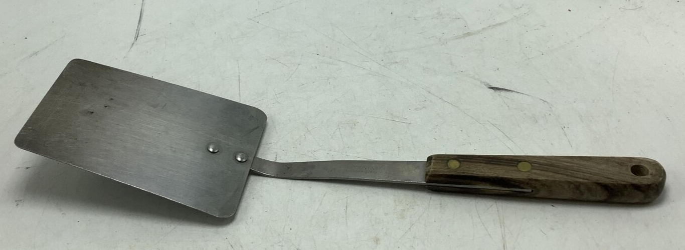 Primary image for VTG Robinson Knife Co. Spatula Turner/Flipper 12” Stainless with Wood Handle 