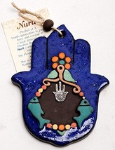 Home Blessing Hamsa Hand Ceramic Hand Made Art Design - £27.10 GBP