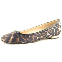 $295 Claudia Ciuti &quot;Marie&quot; Satin Flats, Women&#39;s Slip-on Shoes, Leopard Print - £37.12 GBP