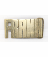 Frank Solid Brass Baron Brand #4075 Made In Taiwan 3.5&quot; Long Belt Buckle - €11,03 EUR