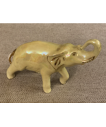 KASS USA Ceramic Elephant - Yellow Glaze, Trunk Up, 5 1/2 x 7&quot; - $570.99 MXN