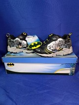 New In Box DC Comics Batman Light Up Sneakers Slip on Strap Closure Infant Size8 - £22.12 GBP