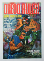 1992 Judge Dredd 20 by 13 1/2 Fleetway comic book promo poster:1990&#39;s/Bi... - $22.86