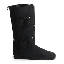 REN100/B Men&#39;s Black Microfiber Medieval Pirate Renaissance Costume Boot... - $88.95