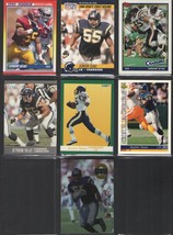 San Diego Chargers Junior Seau NFL football card lot of 7 cards incl. rookie - £5.26 GBP