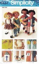 Vintage 1970 Set Of Rag Dolls Pattern 9137-s - Uncut - £9.48 GBP