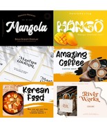 Wild Mango Font 30+ Handwritten Script Modern Calligraphy Instant Download - $111.91 MXN