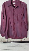 Van Husen Solid dress shirt-17” Neck 34/35 Sleeve Length . - $21.46