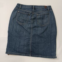 Simply Vera Verawang RN#73277 Women's Blue Zipper Accents Denim Skirt Size 10 image 11