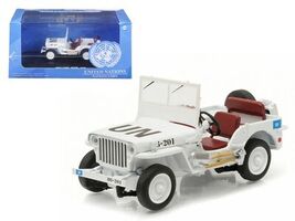 Greenlight 1944 Jeep Willys UN Diecast Car White Collectors - $55.03 CAD
