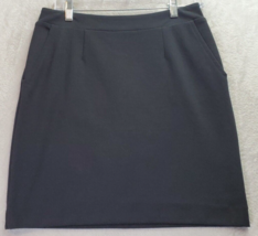 Banana Republic Skirt Womens Size 4 Black Polyester Slash Pockets Lined Back Zip - £18.18 GBP
