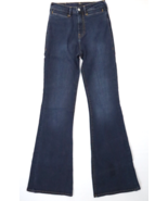 True Religion Fey High Rise Flare Jeans Women 27x33 Blue Dark Wash Retro... - $28.45