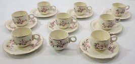 *N) Incomplete Set Homer Laughlin Apple Blossom Demitasse Cup Saucer Egg... - $49.49