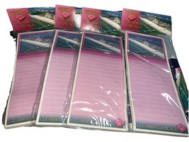 Clearwater Beach Florida Magnetic Notepads Set With Pen 4 Pads - $12.75