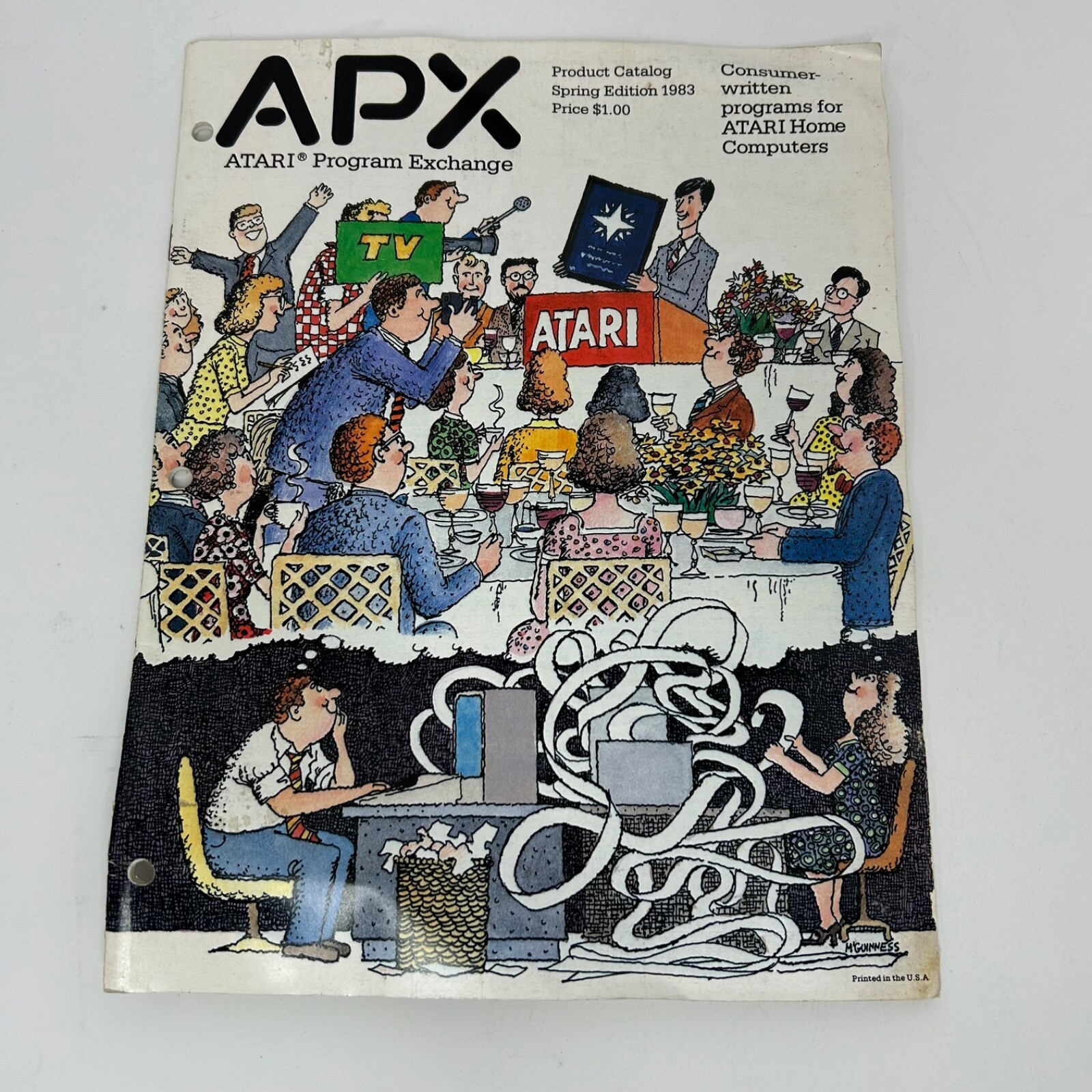 Atari Program Exchange Spring 1983 Software Catalog APX - $23.63
