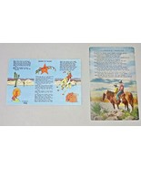 2 KROPP Linen Color Postcards &quot;Cowboy Prayer&quot; &amp; &quot;Down in Texas&quot; - £6.16 GBP