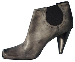 Donald Pliner Leather Lead Gray Boot Shoe Pump New Stretch Elastic NIB $395 - £123.53 GBP