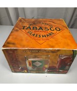 Tabasco McIlhenny Co Four 14oz Double Rock Glass Set with Box USA - $24.06 CAD
