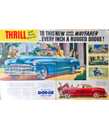 Dodge Wayfarer 2-page centerfold Thrills Rugged Dodge! 1949 Vintage Prin... - $222.95 MXN