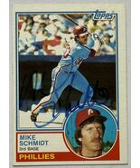 Mike Schmidt Autographed 1983 Topps Baseball Card - Philadelphia Phillies - €34,09 EUR