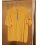 Slazenger Polo Shirt Mens L Yellow Short Sleeve Cotton Stew Leonard&#39;s - £29.38 GBP