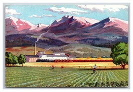 Painting of Colorado Mountians Union Pacific Railroad #3 UNP Chrome Postcard W20 - £4.50 GBP