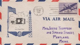 ZAYIX United States C27 FDC Unlisted cachect with Early Wright Plane 092... - $20.00