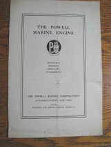 1909 1910 1911 Powell Marine Engine Brochure Catalog w Price Insert, Bro... - $97.02