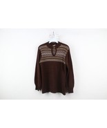 Vintage 60s 70s Mid Century Modern MCM Womens Size Small Fair Isle Knit ... - $59.35