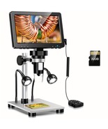 7&quot; LCD Digital Microscope 1200X, 1080P Coin Microscope Magnifier, 12MP U... - $172.96 CAD