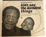 Kids Say The Darndest Things Tv Guide Print Ad Bill Cosby TPA17 - $5.93