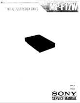 Sony MP-F17W Micro Floppydisk Drive Service Manual PDF Copy 4G USB Stick - $18.75