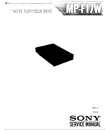 Sony MP-F17W Micro Floppydisk Drive Service Manual PDF Copy 4G USB Stick - £14.74 GBP