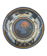 VTG Clarence Wells Pacific NW Native American Haida Synthetic Hide Drum Art 11" - $35.00