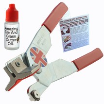 Glass Cutter - Glass Cutting Tool with Glass Cutting Oil for Glass Tiles Mosaics - £29.57 GBP